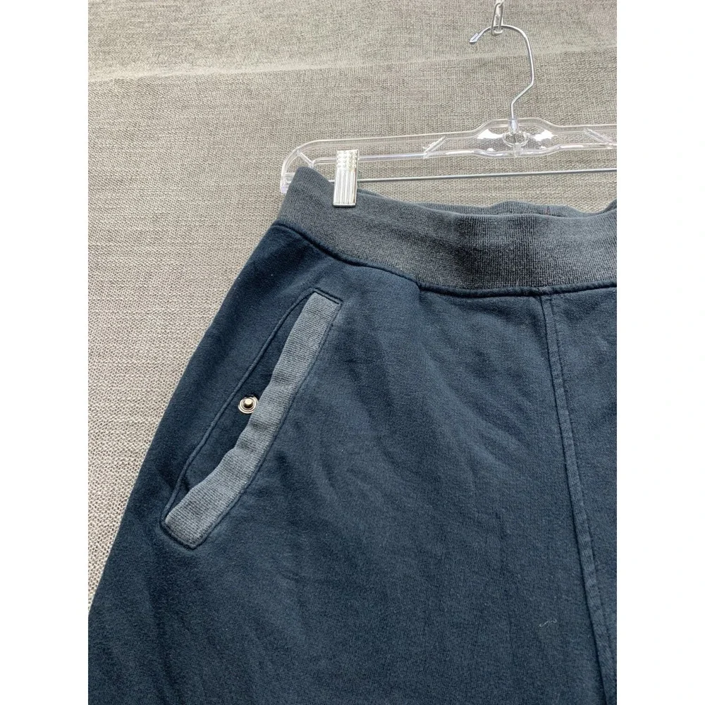 Air Jordan Sweat Shorts Mens‎ M Navy Blue Fleece Lined Ribbed Hem Elastic Waist
